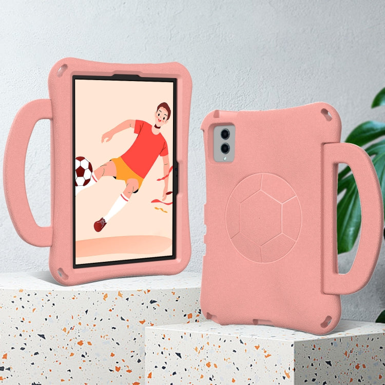 For Lenovo Tab M11 / Xiaoxin Pad 11 2024 Handle Football Shaped EVA Shockproof Tablet Case(Light Pink) - Lenovo by PMC Jewellery | Online Shopping South Africa | PMC Jewellery | Buy Now Pay Later Mobicred