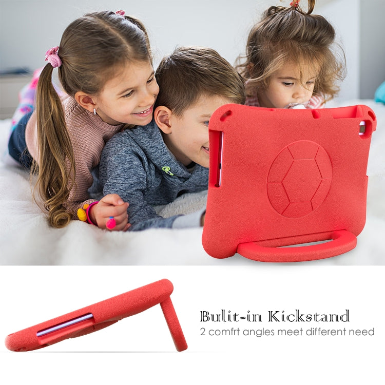 For Lenovo Tab M10 3rd Gen TB-328FU/XU  Handle Football Shaped EVA Shockproof Tablet Case(Red) - Lenovo by PMC TechLife | Online Shopping South Africa | PMC TechLife | Buy Now Pay Later Mobicred