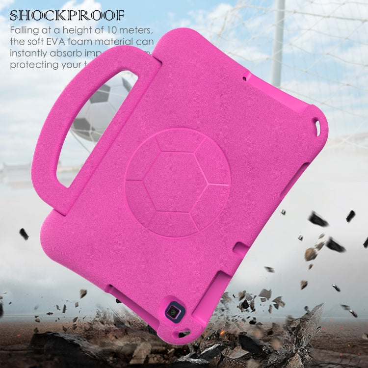 For Lenovo Tab M10 3rd Gen TB-328FU/XU  Handle Football Shaped EVA Shockproof Tablet Case(RoseRed) - Lenovo by PMC TechLife | Online Shopping South Africa | PMC TechLife | Buy Now Pay Later Mobicred