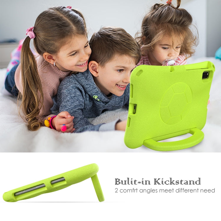 For Lenovo Tab M10 Plus TB-X606F 10.3 Handle Football Shaped EVA Shockproof Tablet Case(Grass Green) - Lenovo by PMC TechLife | Online Shopping South Africa | PMC TechLife | Buy Now Pay Later Mobicred