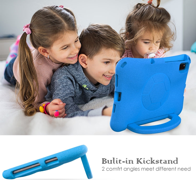 For Lenovo Tab M10 Plus TB-X606F 10.3 Handle Football Shaped EVA Shockproof Tablet Case(Blue) - Lenovo by PMC TechLife | Online Shopping South Africa | PMC TechLife | Buy Now Pay Later Mobicred