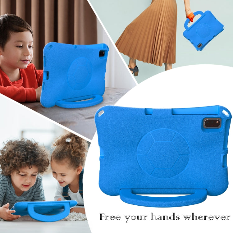 For Lenovo Tab M10 Plus TB-X606F 10.3 Handle Football Shaped EVA Shockproof Tablet Case(Blue) - Lenovo by PMC TechLife | Online Shopping South Africa | PMC TechLife | Buy Now Pay Later Mobicred