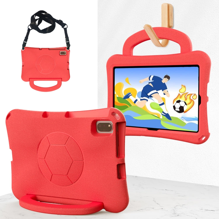 For Lenovo Tab M10 Plus TB-X606F 10.3 Handle Football Shaped EVA Shockproof Tablet Case(Red) - Lenovo by PMC TechLife | Online Shopping South Africa | PMC TechLife | Buy Now Pay Later Mobicred