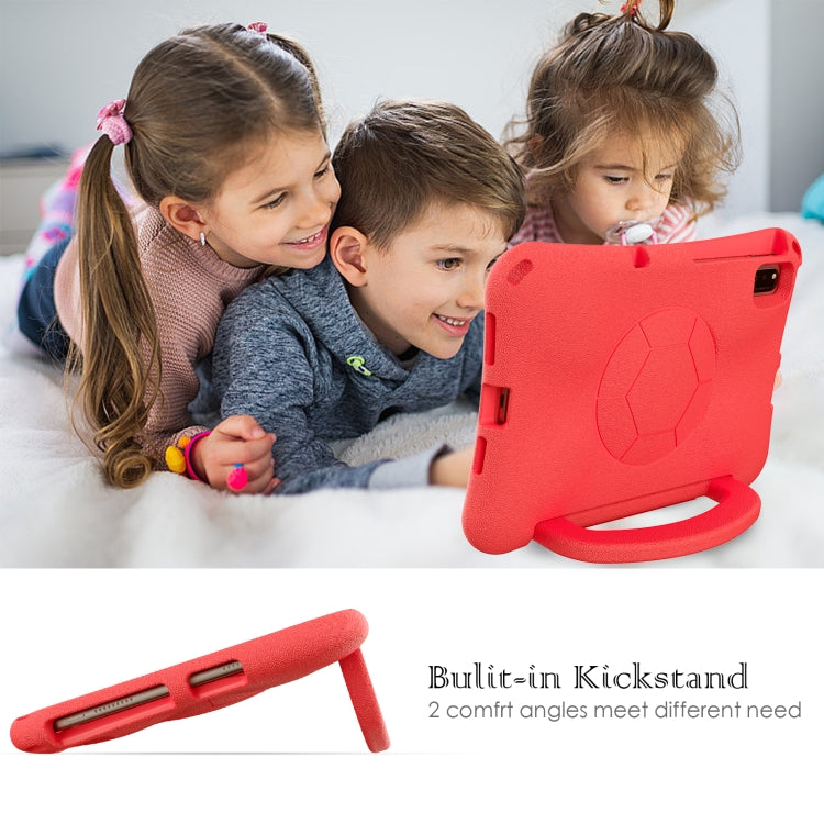 For Lenovo Tab M10 Plus TB-X606F 10.3 Handle Football Shaped EVA Shockproof Tablet Case(Red) - Lenovo by PMC TechLife | Online Shopping South Africa | PMC TechLife | Buy Now Pay Later Mobicred