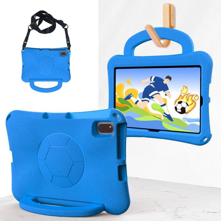 For Lenovo Tab K10 TB-X6C6F 10.3 Handle Football Shaped EVA Shockproof Tablet Case(Blue) - free shipping - PMC TechLife - Order now!