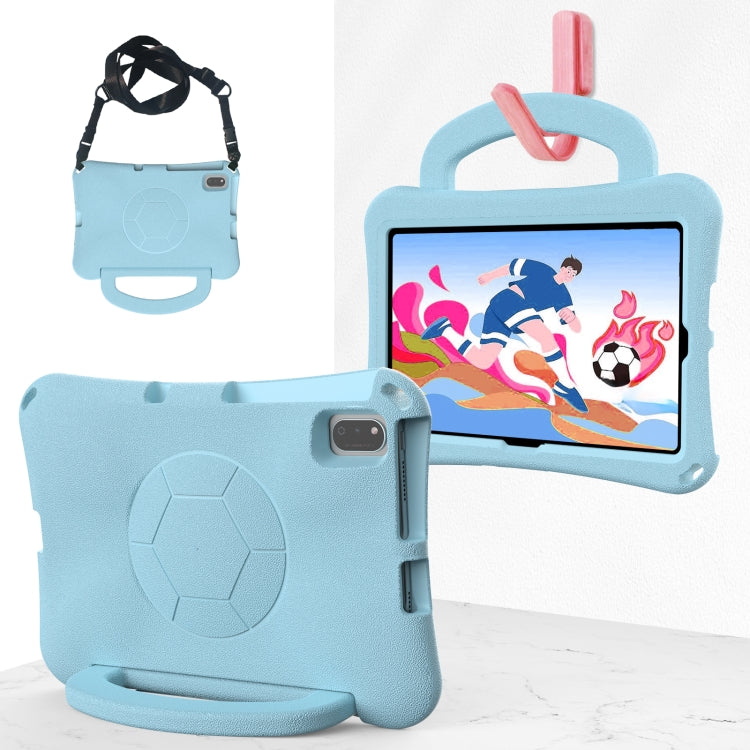 For Lenovo Tab K10 TB-X6C6F 10.3 Handle Football Shaped EVA Shockproof Tablet Case(Lighte Blue) - Lenovo by PMC TechLife | Online Shopping South Africa | PMC TechLife | Buy Now Pay Later Mobicred