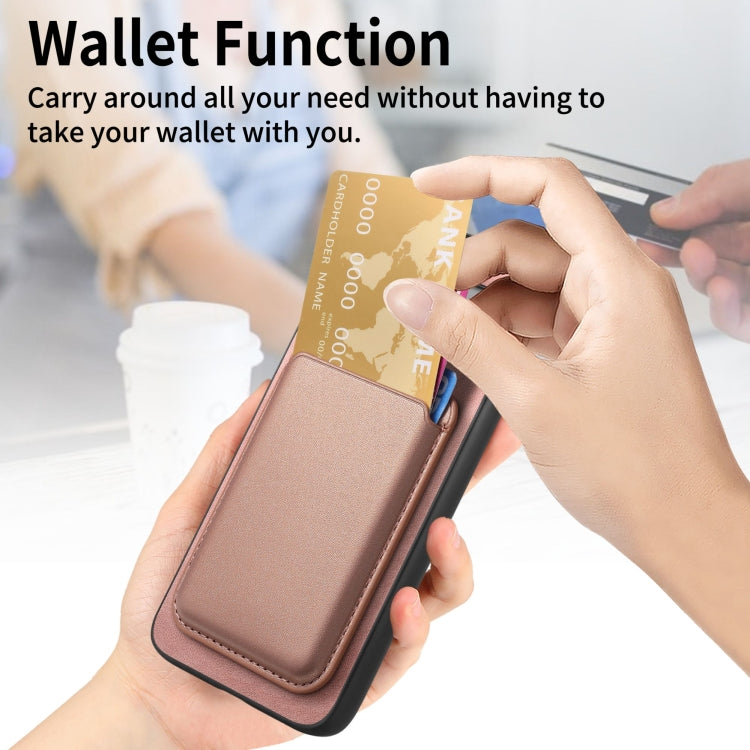 For Google Pixel 9 Retro Magsafe Card Bag PU Back Cover Phone Case(Pink) - Google Cases by PMC TechLife | Online Shopping South Africa | PMC TechLife | Buy Now Pay Later Mobicred