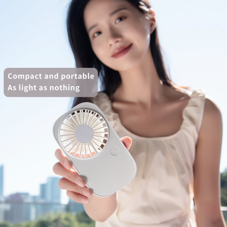 F11 Portable Rechargeable Hanging Neck Fan Cooling Handheld Fan 3 Speeds Desk Fan(Pink) - Electric Fans by PMC TechLife | Online Shopping South Africa | PMC TechLife | Buy Now Pay Later Mobicred