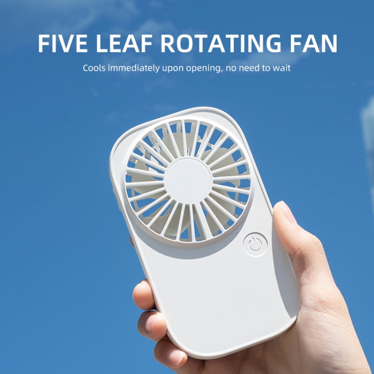 F11 Portable Rechargeable Hanging Neck Fan Cooling Handheld Fan 3 Speeds Desk Fan(White) - Electric Fans by PMC TechLife | Online Shopping South Africa | PMC TechLife | Buy Now Pay Later Mobicred
