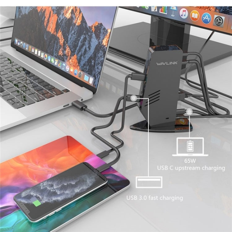 WAVLINK UG69PD5 USB-C HD 60Hz Monitor Adapter Dual 4K Display Docking Station, Plug:US Plug - free shipping - PMC TechLife - Order now!