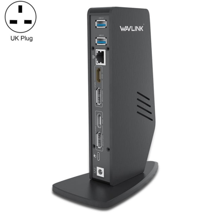 WAVLINK WL-UG69DK5 Laptop Dual 5K / 4K 60Hz Monitor Adapter USB 3.0 Docking Station, Plug:UK Plug - free shipping - PMC TechLife - Order now!