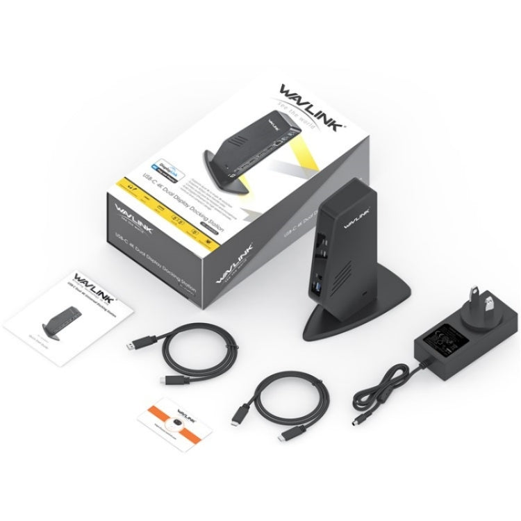 WAVLINK WL-UG69DK5 Laptop Dual 5K / 4K 60Hz Monitor Adapter USB 3.0 Docking Station, Plug:UK Plug - free shipping - PMC TechLife - Order now!