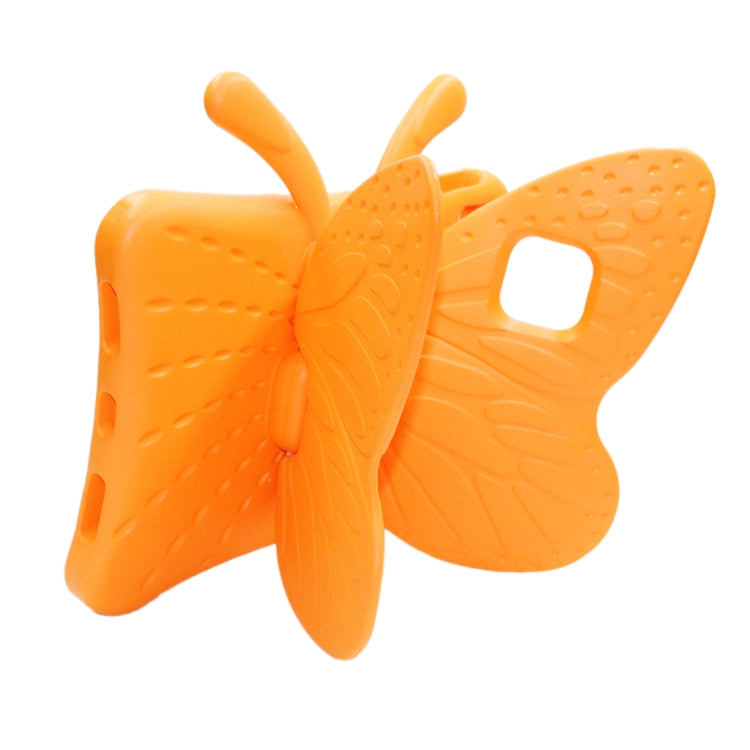 For iPad Air 11 2024 Butterfly Bracket Kids EVA Shockproof Tablet Case(Orange) - iPad Air 11 2024 Cases by PMC TechLife | Online Shopping South Africa | PMC TechLife | Buy Now Pay Later Mobicred
