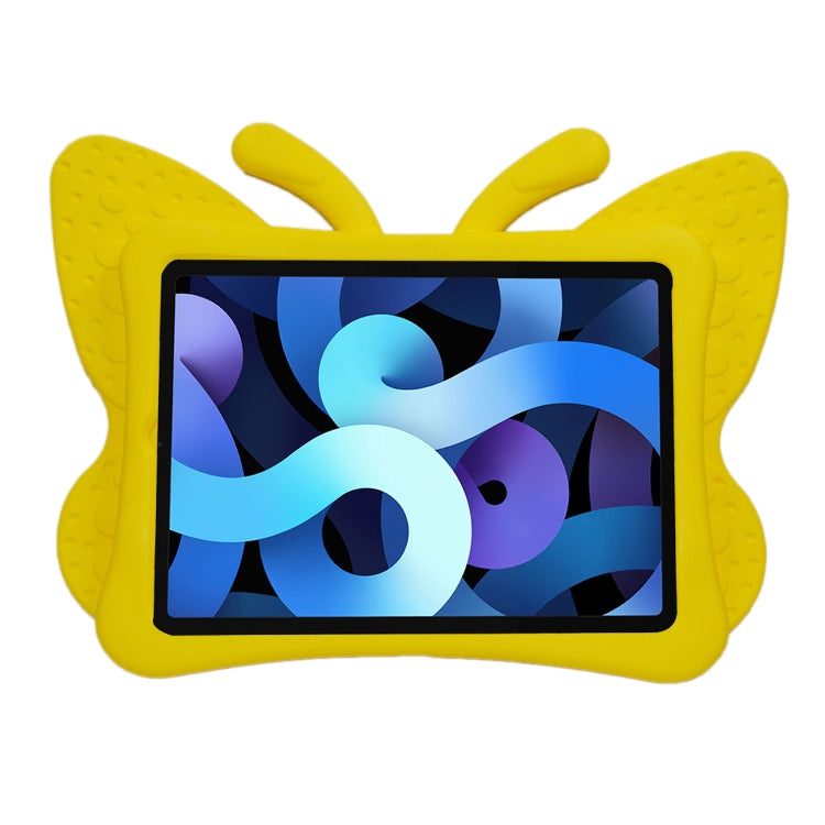 For iPad Air 11 2024 Butterfly Bracket Kids EVA Shockproof Tablet Case(Yellow) - iPad Air 11 2024 Cases by PMC TechLife | Online Shopping South Africa | PMC TechLife | Buy Now Pay Later Mobicred