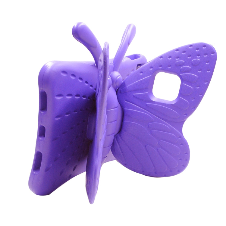 For iPad Air 11 2024 Butterfly Bracket Kids EVA Shockproof Tablet Case(Purple) - iPad Air 11 2024 Cases by PMC TechLife | Online Shopping South Africa | PMC TechLife | Buy Now Pay Later Mobicred
