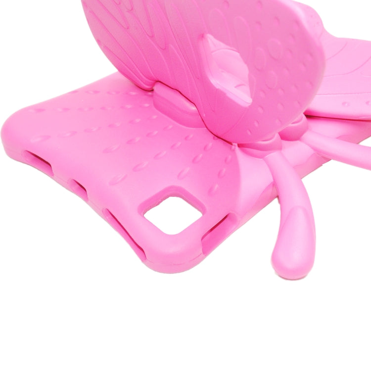 For iPad Pro 11 2024 Butterfly Bracket Kids EVA Shockproof Tablet Case(RoseRed) - iPad Pro 11 2024 Cases by PMC TechLife | Online Shopping South Africa | PMC TechLife | Buy Now Pay Later Mobicred