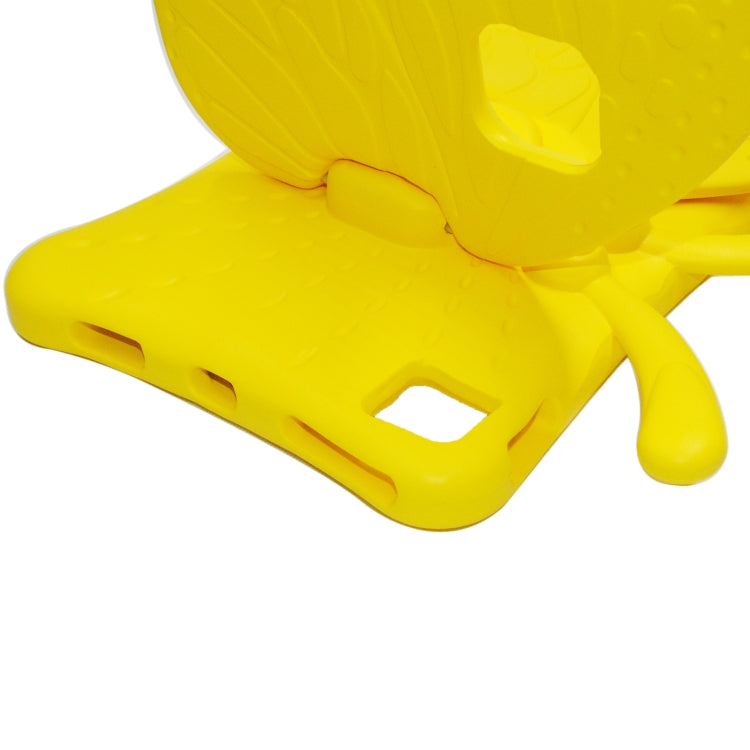 For iPad Pro 11 2024 Butterfly Bracket Kids EVA Shockproof Tablet Case(Yellow) - free shipping - PMC TechLife - Order now!