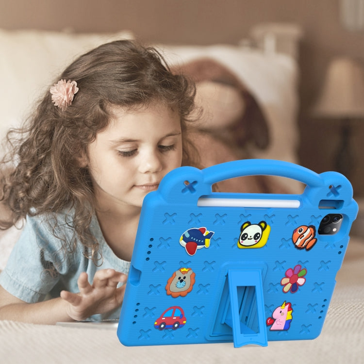 For iPad Air 11 2024 Handle Kickstand Children EVA Shockproof Tablet Case(Sky Blue) - iPad Air 11 2024 Cases by PMC TechLife | Online Shopping South Africa | PMC TechLife | Buy Now Pay Later Mobicred