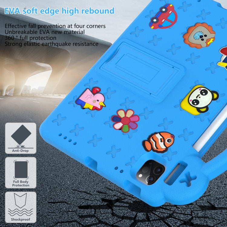 For iPad Air 11 2024 Handle Kickstand Children EVA Shockproof Tablet Case(Sky Blue) - iPad Air 11 2024 Cases by PMC TechLife | Online Shopping South Africa | PMC TechLife | Buy Now Pay Later Mobicred