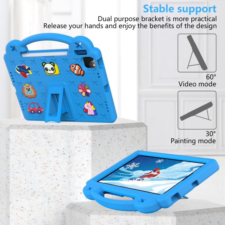 For  iPad Pro 11 2024 Handle Kickstand Children EVA Shockproof Tablet Case(Sky Blue) - iPad Pro 11 2024 Cases by PMC TechLife | Online Shopping South Africa | PMC TechLife | Buy Now Pay Later Mobicred