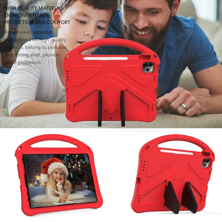 For iPad Air 11 2024 EVA Shockproof Tablet Case with Holder(Red) - iPad Air 11 2024 Cases by PMC TechLife | Online Shopping South Africa | PMC TechLife | Buy Now Pay Later Mobicred