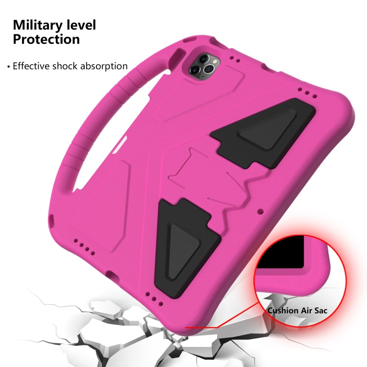 For iPad Air 11 2024 EVA Shockproof Tablet Case with Holder(RoseRed) - iPad Air 11 2024 Cases by PMC TechLife | Online Shopping South Africa | PMC TechLife | Buy Now Pay Later Mobicred