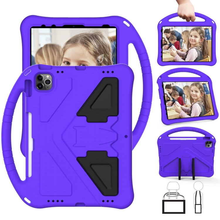 For iPad Air 11 2024 EVA Shockproof Tablet Case with Holder(Purple) - iPad Air 11 2024 Cases by PMC TechLife | Online Shopping South Africa | PMC TechLife | Buy Now Pay Later Mobicred