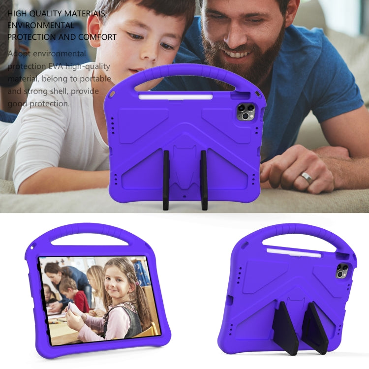 For iPad Air 11 2024 EVA Shockproof Tablet Case with Holder(Purple) - iPad Air 11 2024 Cases by PMC TechLife | Online Shopping South Africa | PMC TechLife | Buy Now Pay Later Mobicred
