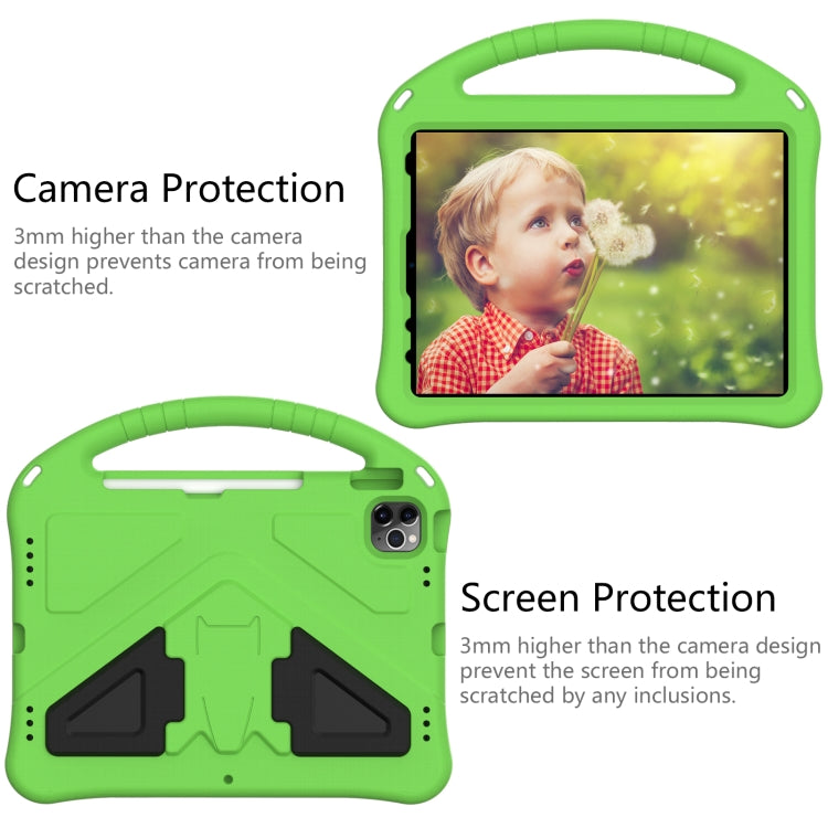 For iPad Air 11 2024 EVA Shockproof Tablet Case with Holder(Green) - iPad Air 11 2024 Cases by PMC TechLife | Online Shopping South Africa | PMC TechLife | Buy Now Pay Later Mobicred
