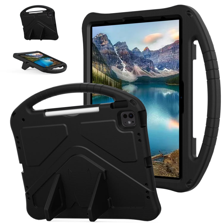 For iPad Air 13 2024 EVA Shockproof Tablet Case with Holder(Black) - iPad Air 13 2024 Cases by PMC TechLife | Online Shopping South Africa | PMC TechLife | Buy Now Pay Later Mobicred