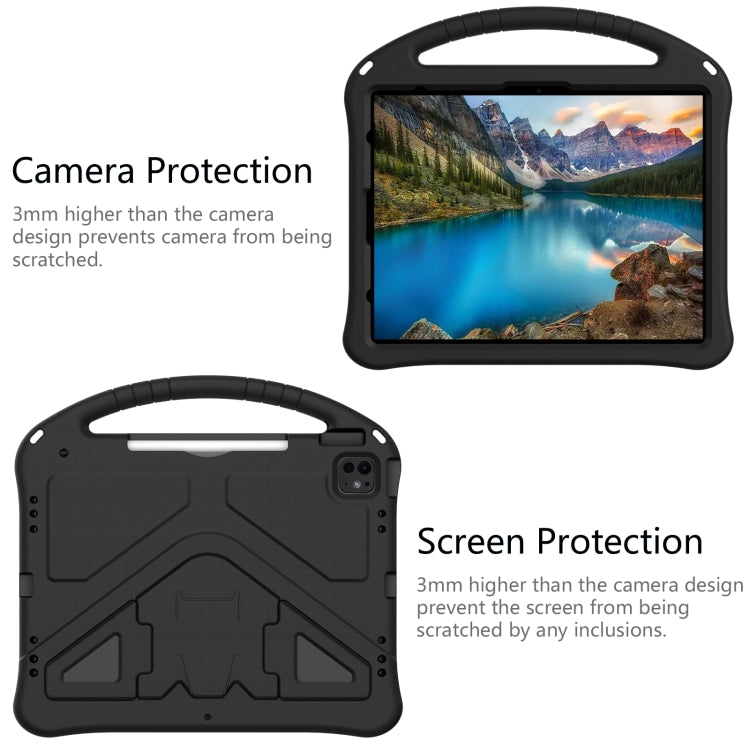 For iPad Air 13 2024 EVA Shockproof Tablet Case with Holder(Black) - iPad Air 13 2024 Cases by PMC TechLife | Online Shopping South Africa | PMC TechLife | Buy Now Pay Later Mobicred