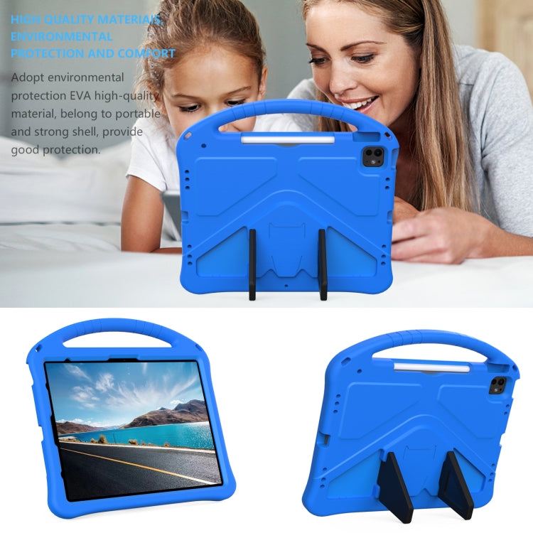 For iPad Air 13 2024 EVA Shockproof Tablet Case with Holder(Blue) - iPad Air 13 2024 Cases by PMC TechLife | Online Shopping South Africa | PMC TechLife | Buy Now Pay Later Mobicred