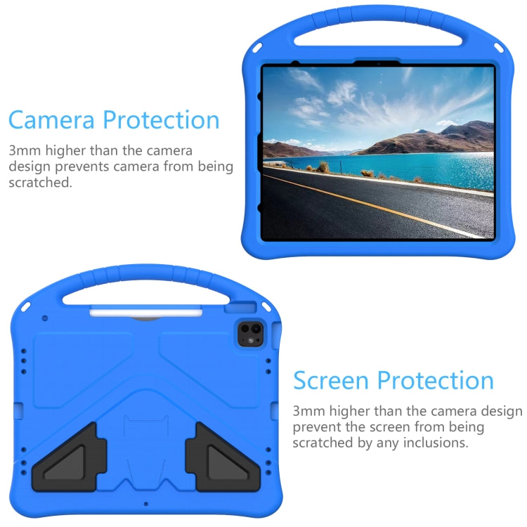 For iPad Air 13 2024 EVA Shockproof Tablet Case with Holder(Blue) - iPad Air 13 2024 Cases by PMC TechLife | Online Shopping South Africa | PMC TechLife | Buy Now Pay Later Mobicred
