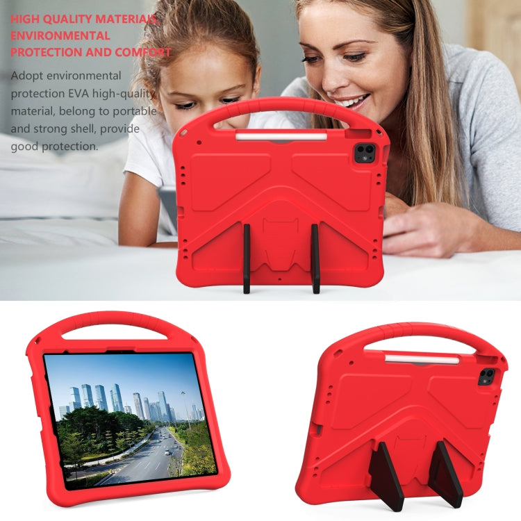 For iPad Air 13 2024 EVA Shockproof Tablet Case with Holder(Red) - iPad Air 13 2024 Cases by PMC TechLife | Online Shopping South Africa | PMC TechLife | Buy Now Pay Later Mobicred