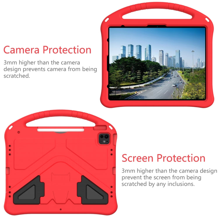 For iPad Air 13 2024 EVA Shockproof Tablet Case with Holder(Red) - iPad Air 13 2024 Cases by PMC TechLife | Online Shopping South Africa | PMC TechLife | Buy Now Pay Later Mobicred