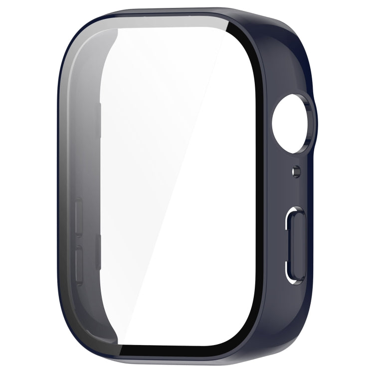 For Huawei Watch Fit 3 PC + Tempered Film Integrated Watch Protective Case(Dark Blue) - Watch Cases by PMC TechLife | Online Shopping South Africa | PMC TechLife | Buy Now Pay Later Mobicred