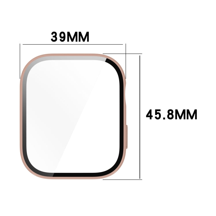 For Huawei Watch Fit 3 PC + Tempered Film Integrated Watch Protective Case(Matte Black) - Watch Cases by PMC TechLife | Online Shopping South Africa | PMC TechLife | Buy Now Pay Later Mobicred