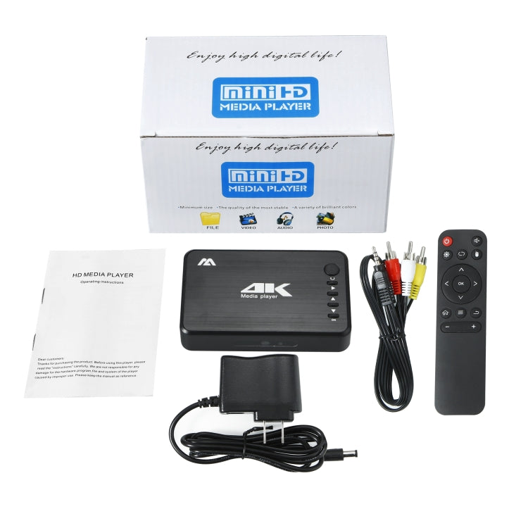 4K 30HZ HDD Player AV+VGA+HDMI SD Card U Disk Player(UK) - Multimedia Player by PMC TechLife | Online Shopping South Africa | PMC TechLife | Buy Now Pay Later Mobicred