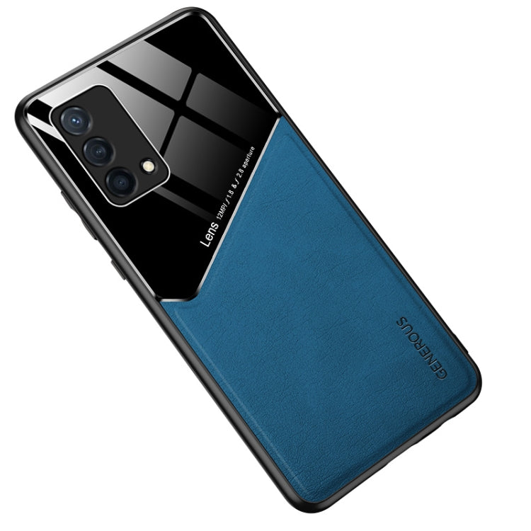 For OPPO K9 All-inclusive Leather Organic Glass Phone Case(Blue) - free shipping - PMC TechLife - Order now!
