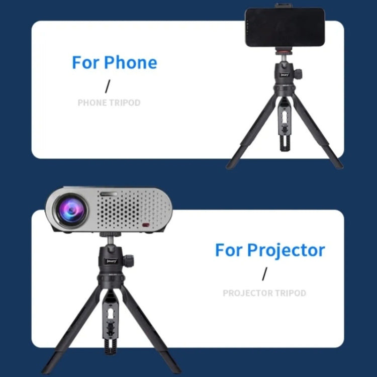 JMARY MT-30 Desktop Tripod Camera Phone Projector Selfie Stick 5-section Adjustable Tripod - Tripods by Jmary | Online Shopping South Africa | PMC TechLife | Buy Now Pay Later Mobicred