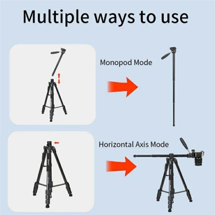 JMARY KP-2294 Detachable 179cm 4-section Adjustable Monopod Panoramic Photography Tripod - free shipping - PMC TechLife - Order now!