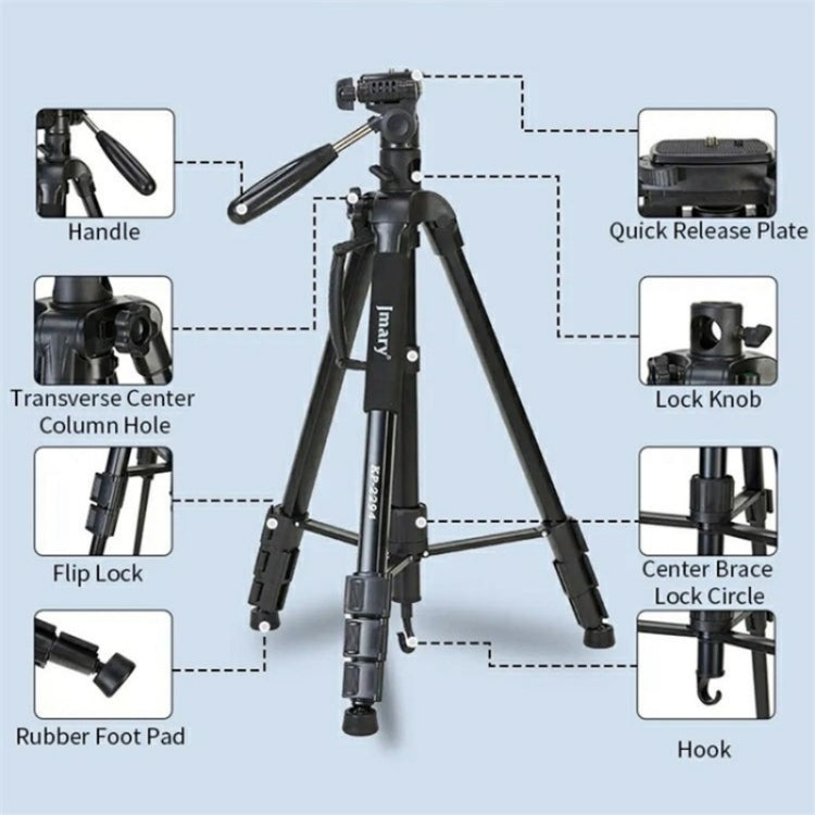 JMARY KP-2294 Detachable 179cm 4-section Adjustable Monopod Panoramic Photography Tripod - free shipping - PMC TechLife - Order now!