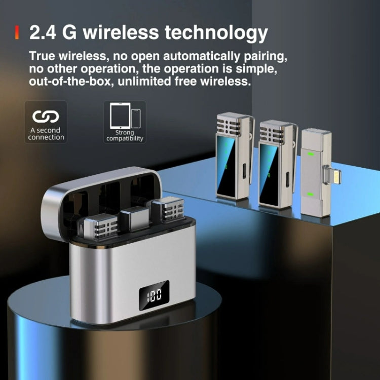 JMARY MW-15 For iPhone / iPad 2.4G Lavalier Wireless Microphone - Microphone by Jmary | Online Shopping South Africa | PMC TechLife | Buy Now Pay Later Mobicred