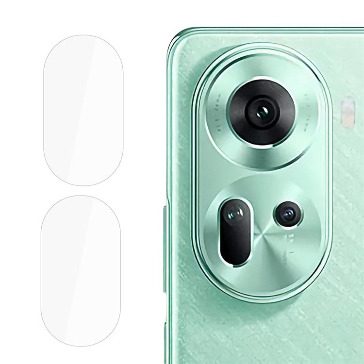 For OPPO Reno11 Global 2pcs ENKAY 9H Rear Camera Lens Tempered Glass Film(Transparent) - OPPO Tempered Glass by ENKAY | Online Shopping South Africa | PMC TechLife | Buy Now Pay Later Mobicred