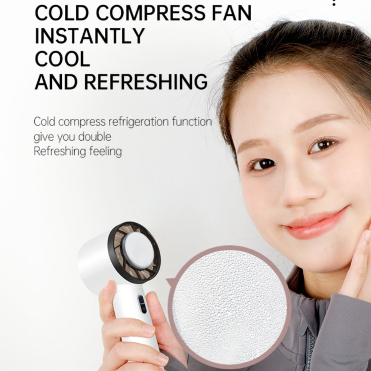 WX-625 Cold Compress Function Portable Mini Summer Fan Handheld Cooling Fan(Light Purple) - Electric Fans by PMC TechLife | Online Shopping South Africa | PMC TechLife | Buy Now Pay Later Mobicred