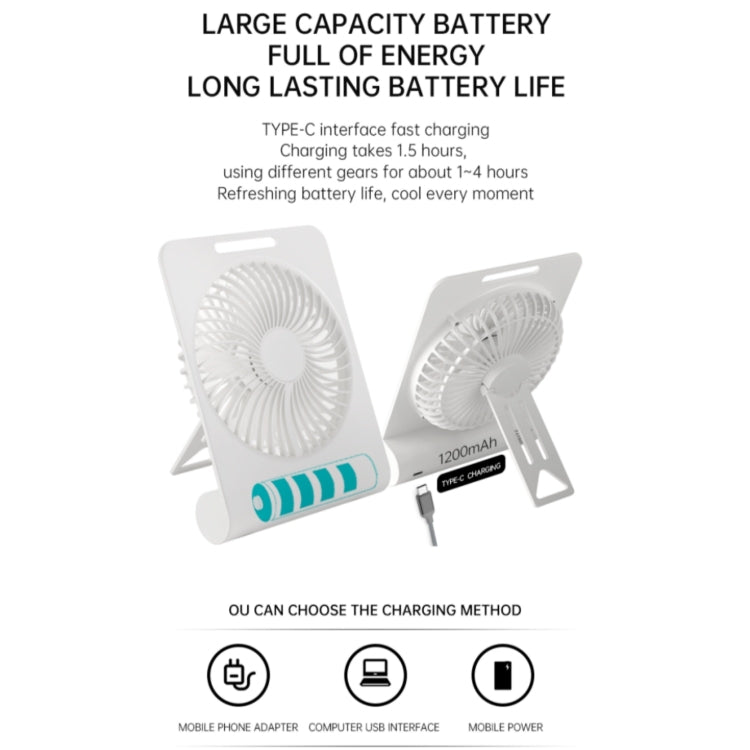 AR-13 Home Office Hanging Fan  Summer Cooler Silent Operation Desktop Fan(White) - Electric Fans by PMC TechLife | Online Shopping South Africa | PMC TechLife | Buy Now Pay Later Mobicred