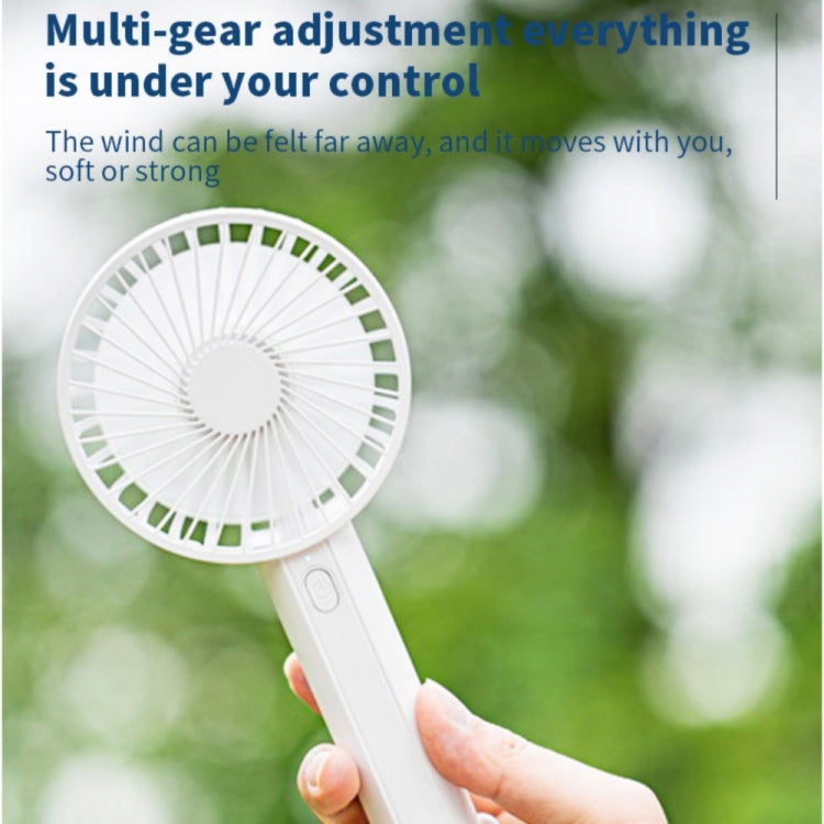 F35 With Hanging Hole Rechargeable Cooling Fan Powerful Handheld Fan 1200mAh Desk Fan(White) - Electric Fans by PMC TechLife | Online Shopping South Africa | PMC TechLife | Buy Now Pay Later Mobicred