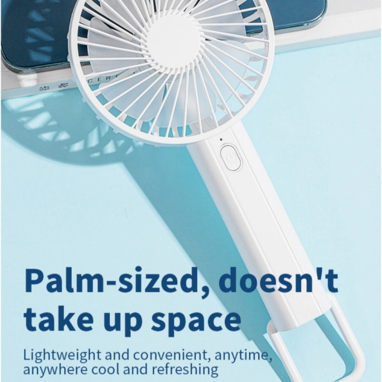 F35 With Hanging Hole Rechargeable Cooling Fan Powerful Handheld Fan 1200mAh Desk Fan(Baby Blue) - Electric Fans by PMC TechLife | Online Shopping South Africa | PMC TechLife | Buy Now Pay Later Mobicred