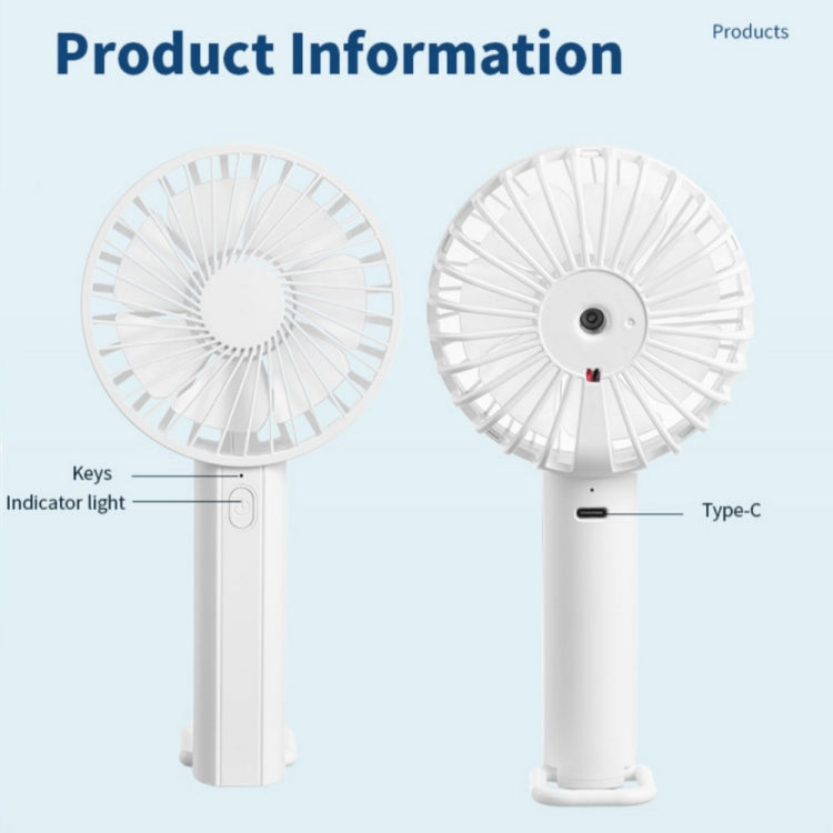 F35 With Hanging Hole Rechargeable Cooling Fan Powerful Handheld Fan 1200mAh Desk Fan(Baby Blue) - Electric Fans by PMC TechLife | Online Shopping South Africa | PMC TechLife | Buy Now Pay Later Mobicred
