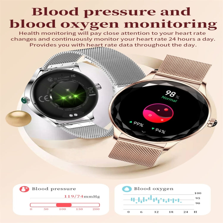 NX23 Pro 1.27 inch Color Screen Smart Watch, Support Bluetooth Call / Heart Rate Monitoring(Gold) - Smart Watches by PMC TechLife | Online Shopping South Africa | PMC TechLife | Buy Now Pay Later Mobicred